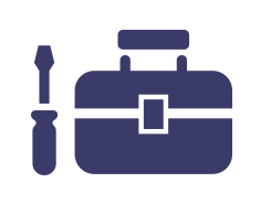 道具、靴、作業着支給